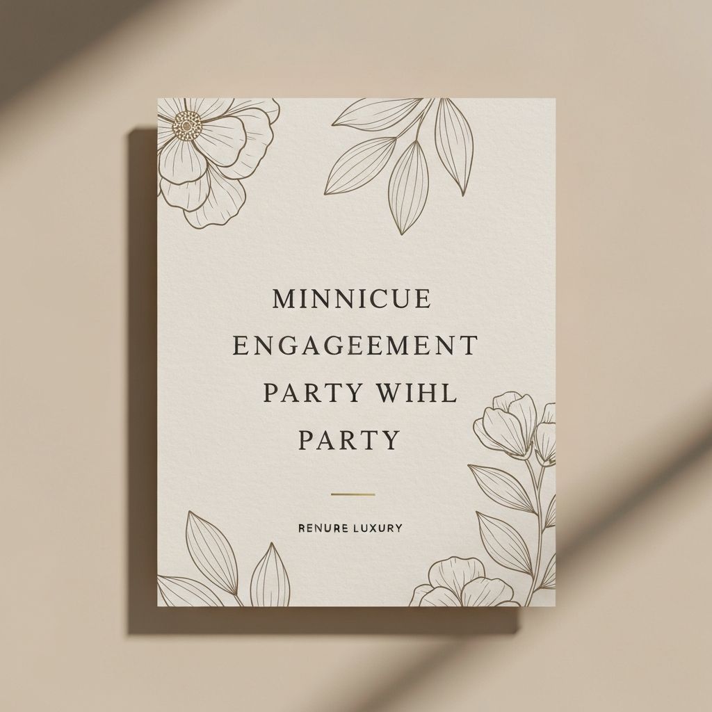 Engagement invitation design